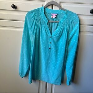 Lilly Pulitzer Polka Dot Elsa Top